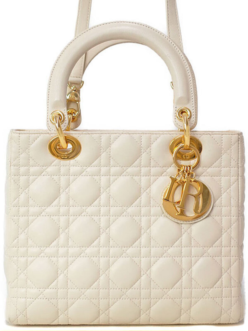 Christian Dior Cannage Quilted Lady Dior 2way bag